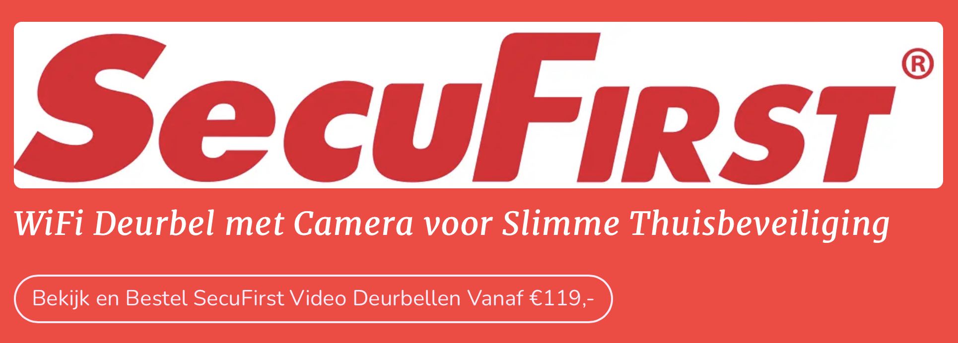 SecuFirst Deurbel met camera aanbieding